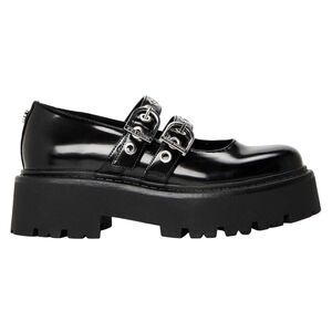 Steve Madden Womens/Ladies Overt Action Leather Mules / Black